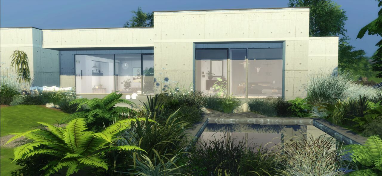 Concrete House By Marywho 1 Concrete House By Marywho Sims 4 CC