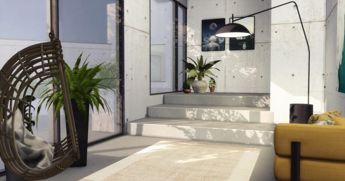 Concrete House By Marywho 11 sims 4 cc concrete house by marywho 2