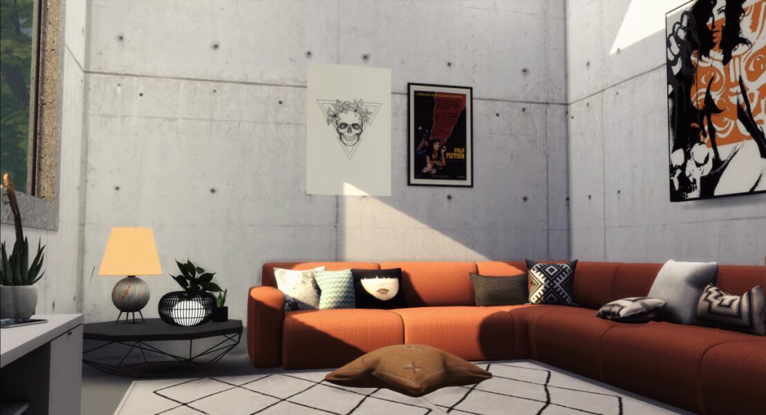 Concrete House By Marywho 10 sims 4 cc concrete house by marywho 3