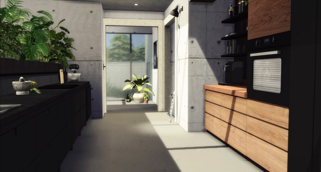 Concrete House By Marywho 8 sims 4 cc concrete house by marywho 5