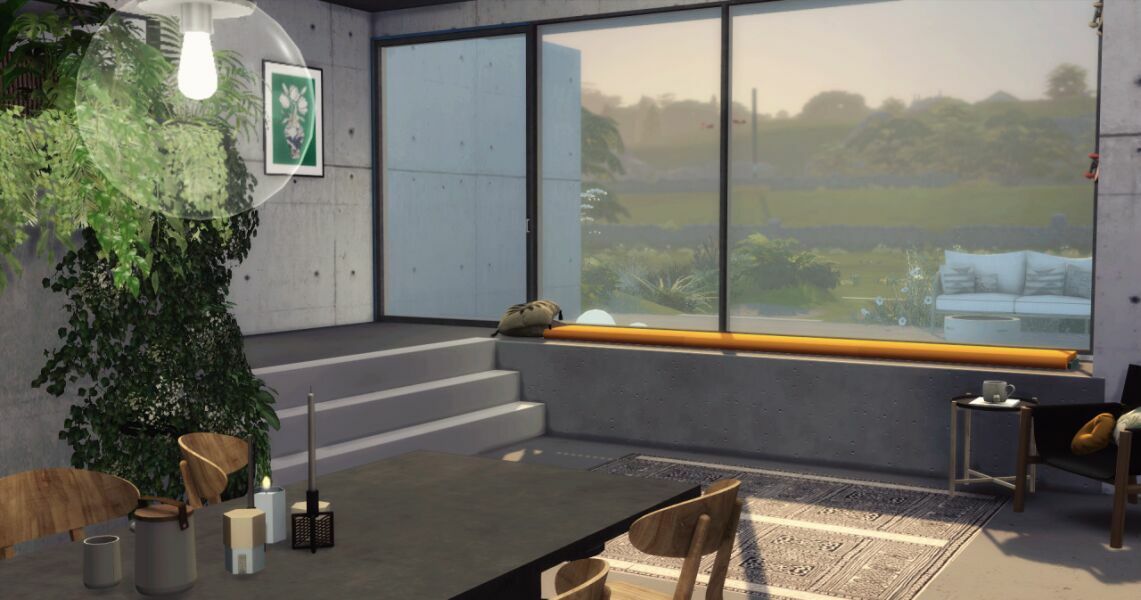 Concrete House By Marywho 7 sims 4 cc concrete house by marywho 6