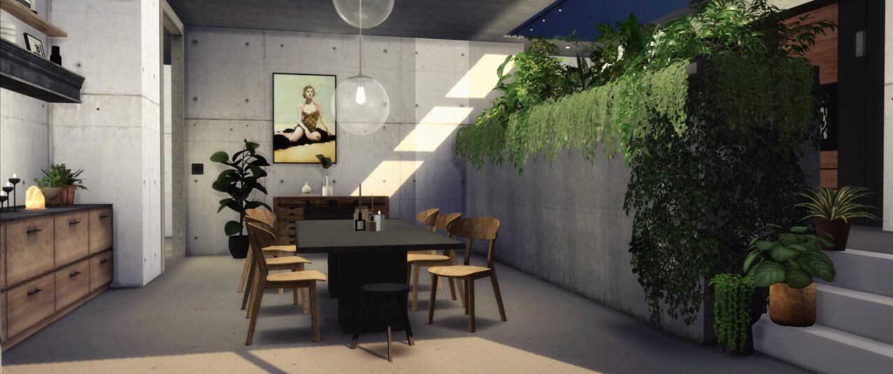 Concrete House By Marywho 6 sims 4 cc concrete house by marywho 7