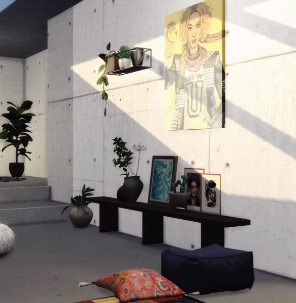 Concrete House By Marywho 4 sims 4 cc concrete house by marywho 9