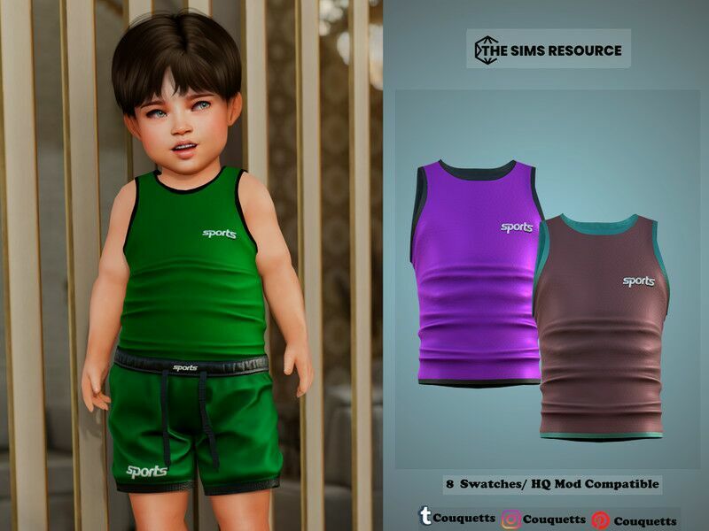 Confortable TOP (Toddlers) 1 Confortable TOP (Toddlers) Sims 4 CC