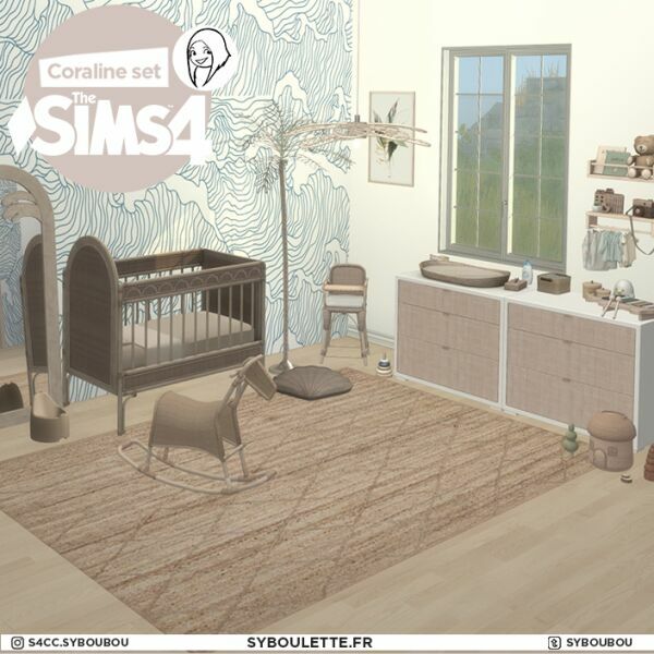 Coraline Nursery SET By Syboulette 7 sims 4 cc coraline nursery set by syboulette 2