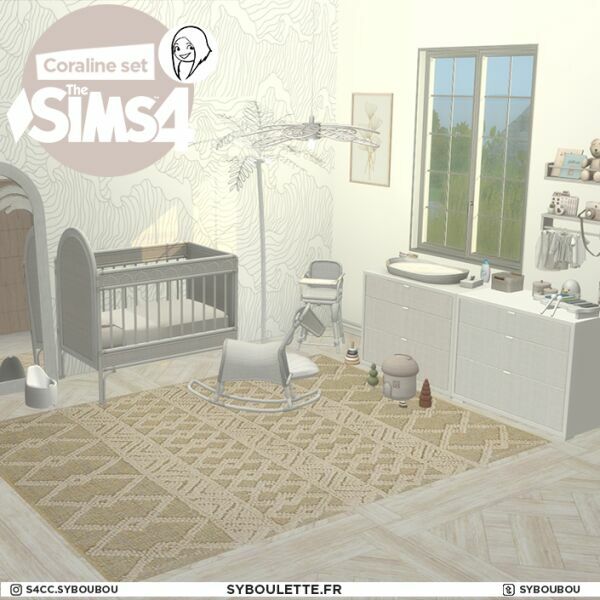 Coraline Nursery SET By Syboulette 3 sims 4 cc coraline nursery set by syboulette 6