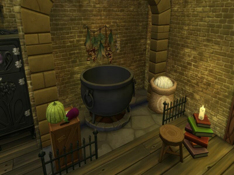 Cottage (Gloomy Witch) By Susancho93 3 sims 4 cc cottage gloomy witch by susancho93 6