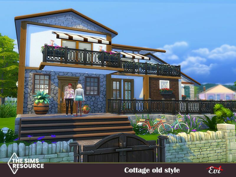 Cottage OLD Style_No CC By EVI 7 sims 4 cc cottage old style no cc by evi 2