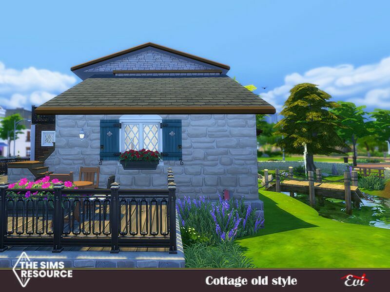 Cottage OLD Style_No CC By EVI 6 sims 4 cc cottage old style no cc by evi 3