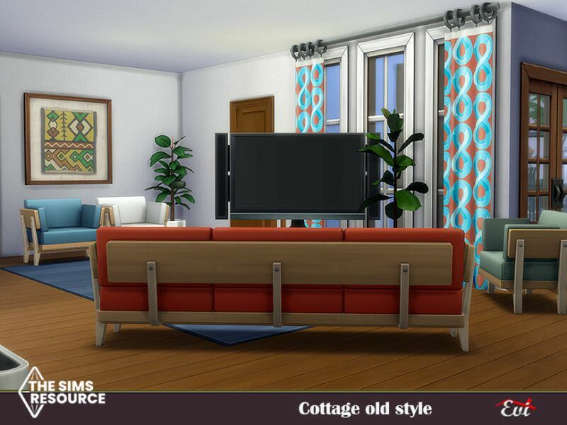 Cottage OLD Style_No CC By EVI 5 sims 4 cc cottage old style no cc by evi 4