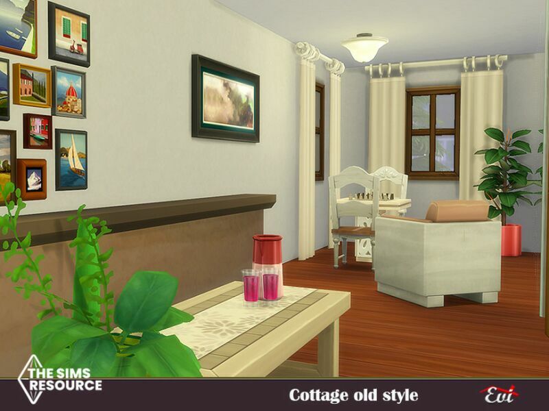 Cottage OLD Style_No CC By EVI 2 sims 4 cc cottage old style no cc by evi 7