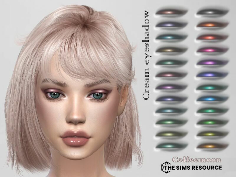 Cream Eyeshadow By Coffeemoon 2 sims 4 cc cream eyeshadow by coffeemoon 2