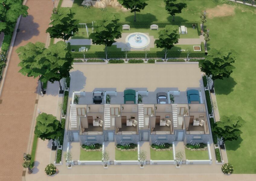 Crescent WAY Townhouses 9 sims 4 cc crescent way townhouses 4