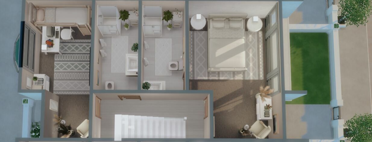 Crescent WAY Townhouses 4 sims 4 cc crescent way townhouses 9