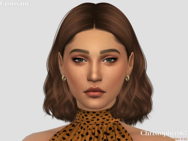 Croissant Earrings By Christopher067 3 sims 4 cc croissant earrings by christopher067 2