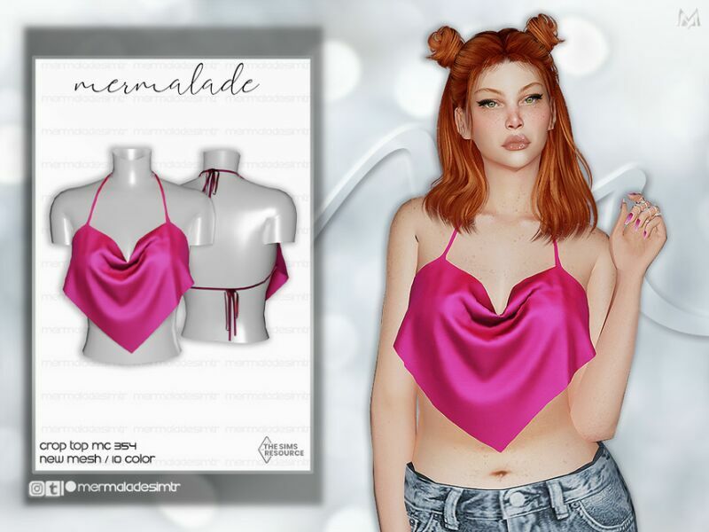 Crop TOP MC354 By Mermaladesimtr 1 Crop TOP MC354 By Mermaladesimtr Sims 4 CC