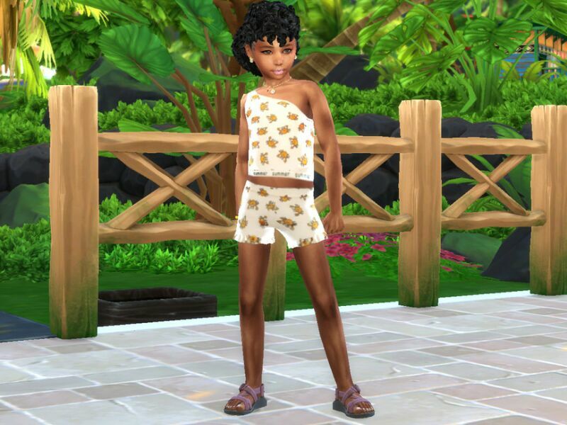 Curly TOP LOW Pony – Child By Drteekaycee 2 sims 4 cc curly top low pony child by drteekaycee 3