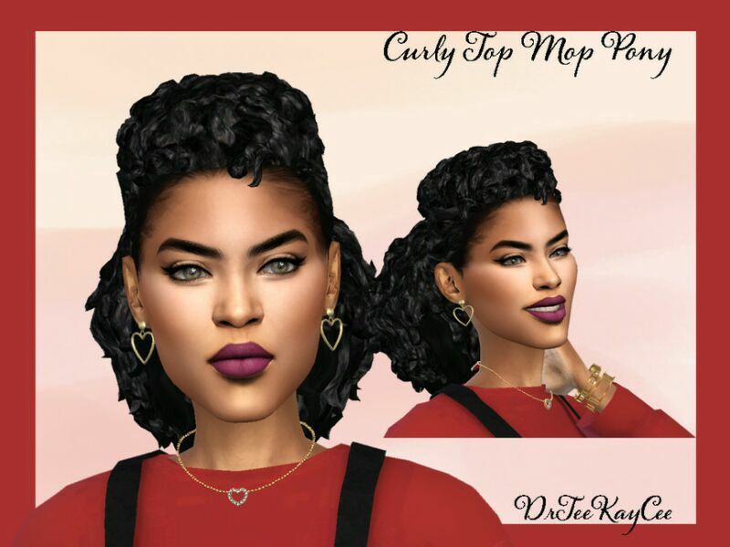 Curly TOP MOP Pony By Drteekaycee 1 Curly TOP MOP Pony By Drteekaycee Sims 4 CC