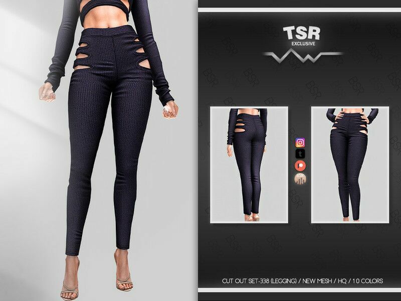 CUT OUT SET-338 (Legging) For / Everyday 1 CUT OUT SET-338 (Legging) For / Everyday Sims 4 CC