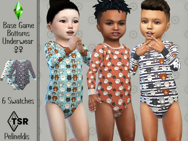 Cute Bears Onesie By Pelineldis 1 Cute Bears Onesie By Pelineldis Sims 4 CC