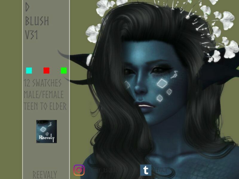D Blush V31 By Reevaly 1 D Blush V31 By Reevaly Sims 4 CC