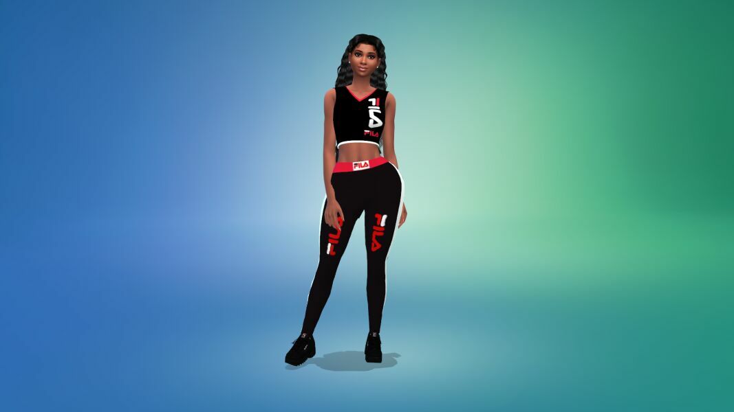 Designers’ Athletic TOP & Tights SET By VTK 3 sims 4 cc designers athletic top tights set by vtk 10