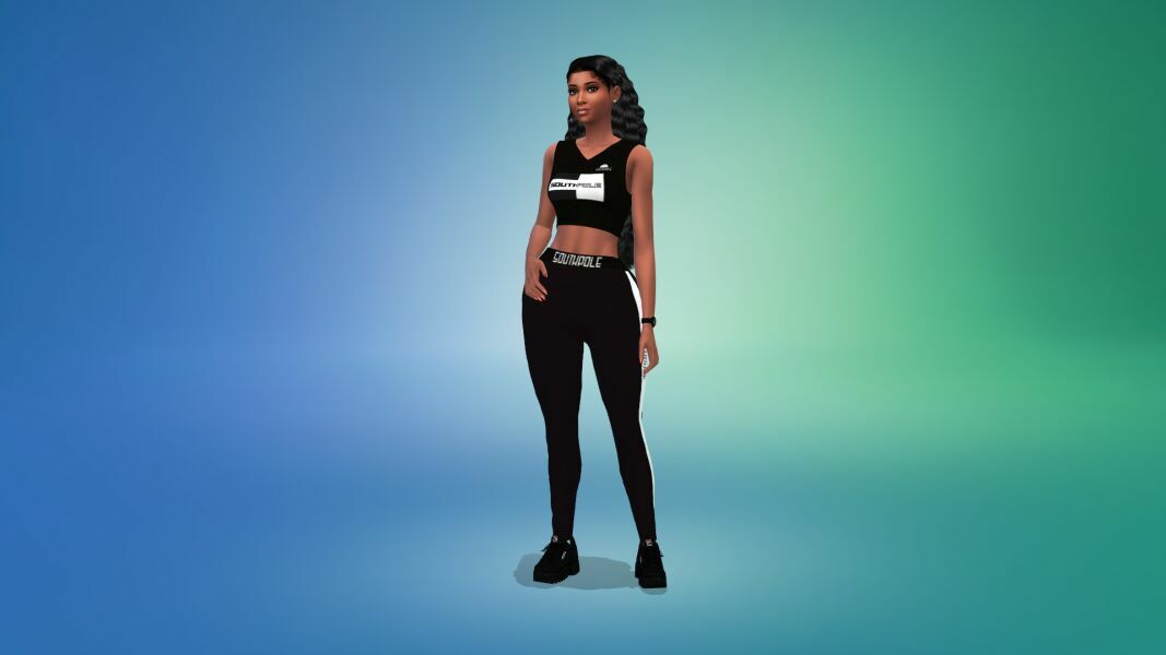 Designers’ Athletic TOP & Tights SET By VTK 2 sims 4 cc designers athletic top tights set by vtk 11