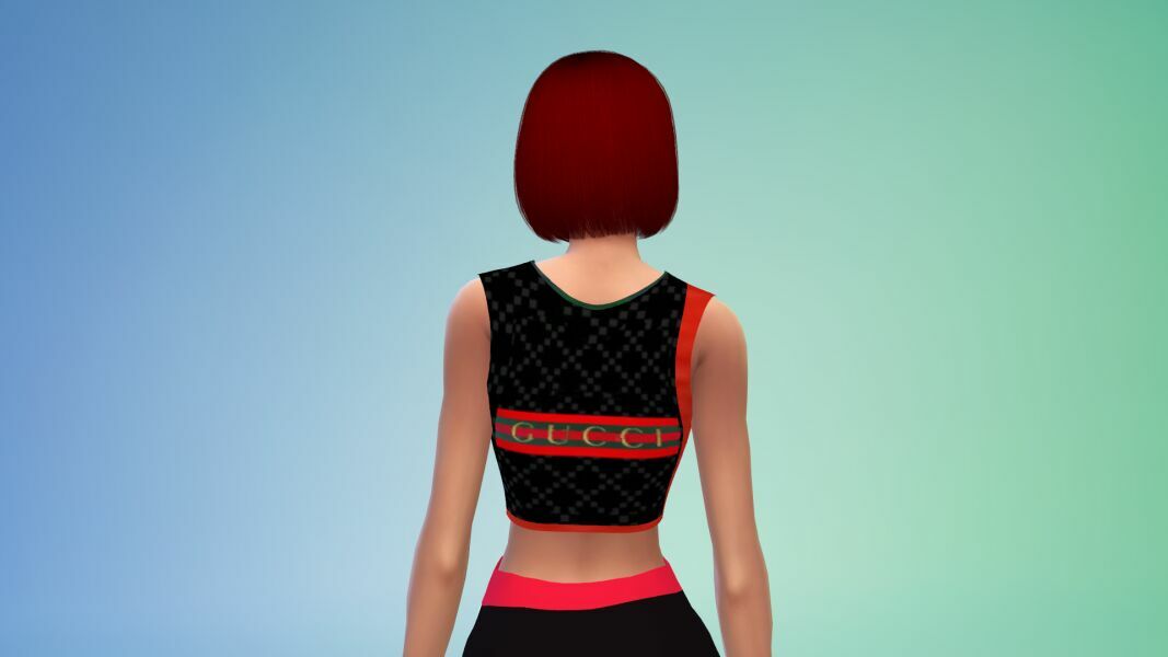 Designers’ Athletic TOP & Tights SET By VTK 8 sims 4 cc designers athletic top tights set by vtk 5
