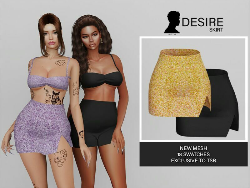 Desire (Skirt) 1 Desire (Skirt) Sims 4 CC