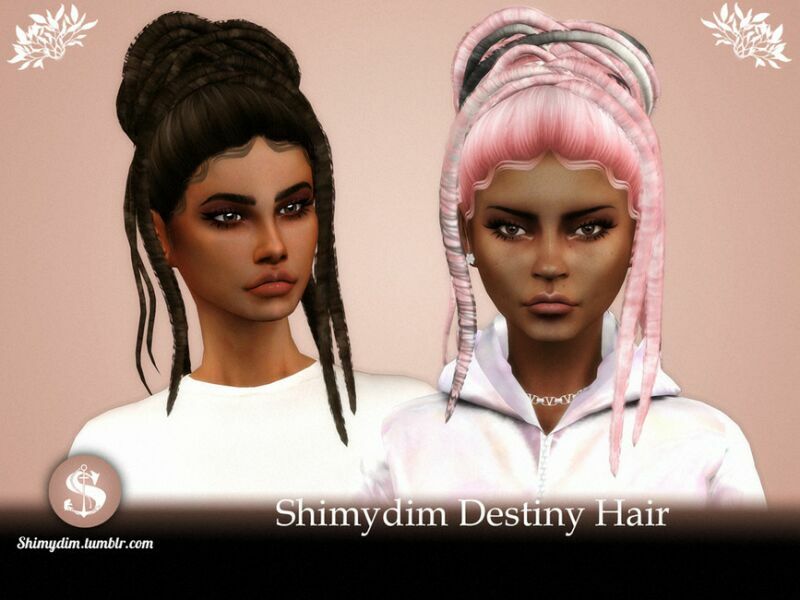 Destiny Hairstyle By Shimydim 1 Destiny Hairstyle By Shimydim Sims 4 CC