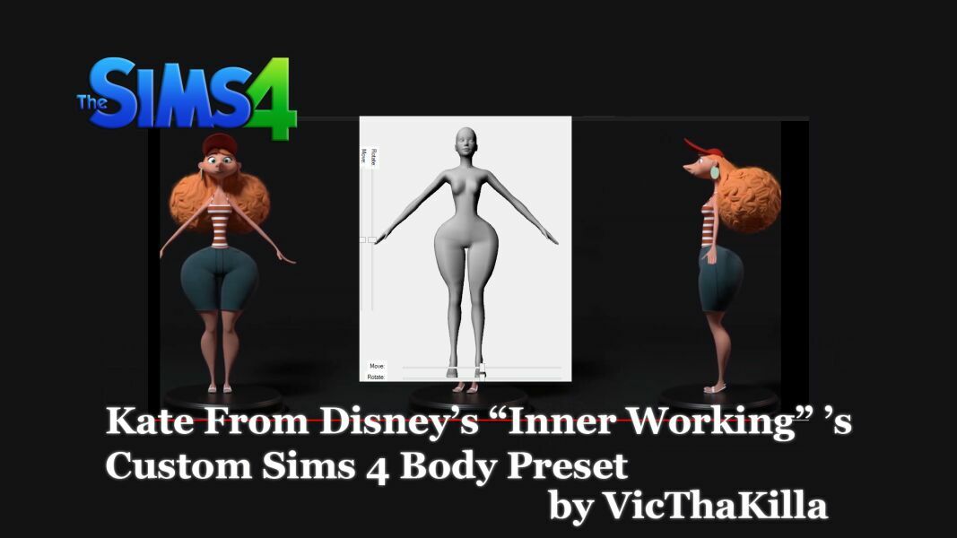 Disney’S Kate From Inner Workings & HER Custom Body Preset Free Download By VTK 1 Disney’S Kate From Inner Workings & HER Custom Body Preset Free Download By VTK Sims 4 CC