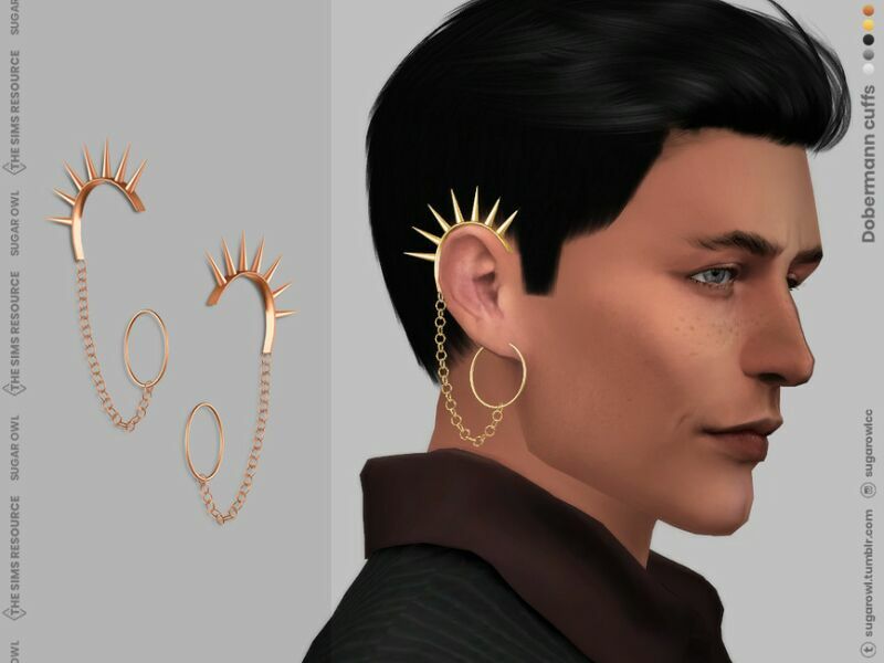 Dobermann Cuffs For Male And Female 1 Dobermann Cuffs For Male And Female Sims 4 CC