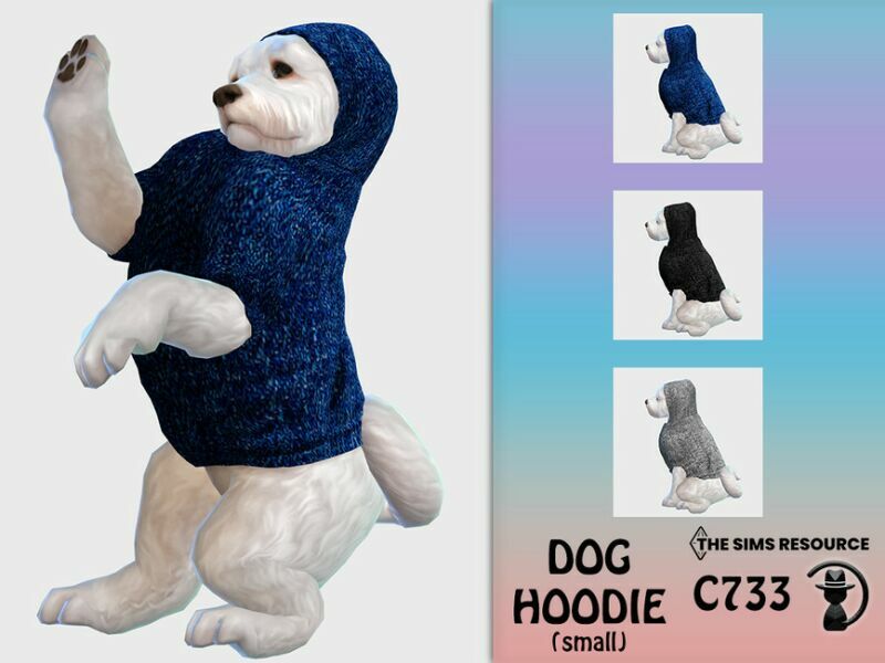 DOG Hoodie C733 By Turksimmer 1 DOG Hoodie C733 By Turksimmer Sims 4 CC