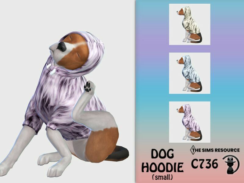 DOG Hoodie C736 By Turksimmer 1 DOG Hoodie C736 By Turksimmer Sims 4 CC