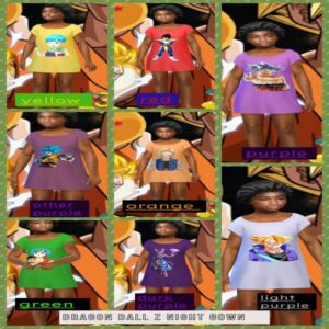 Dragon Ball Z Night Gown By Moonlightsimmer Sims 4 CC