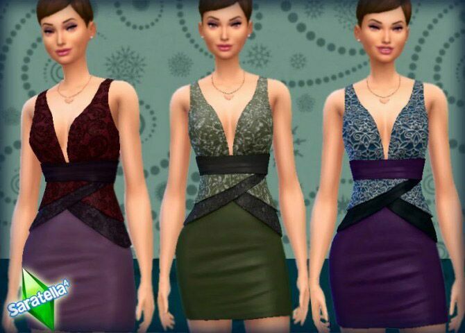 Dress 1 Dress Sims 4 CC