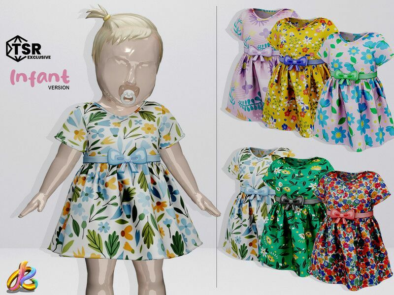 Dress 251 Infant Version By Robertaplobo 1 Dress 251 Infant Version By Robertaplobo Sims 4 CC