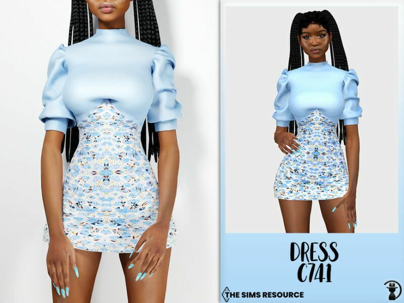 Dress C741 By Turksimmer 1 Dress C741 By Turksimmer Sims 4 CC