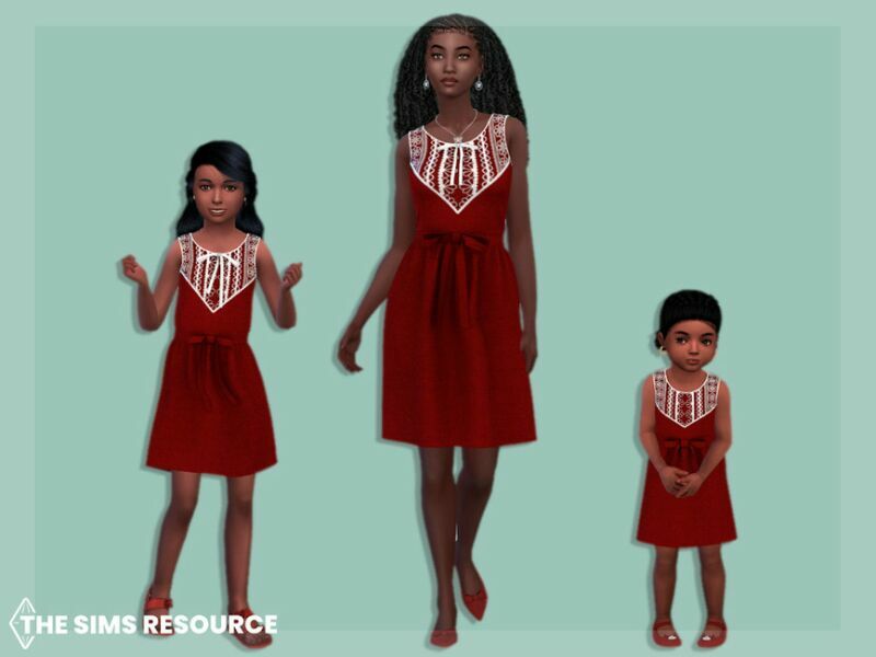 Dress With Lace ON The TOP Toddler By Mysteriousoo 2 sims 4 cc dress with lace on the top toddler by mysteriousoo 2