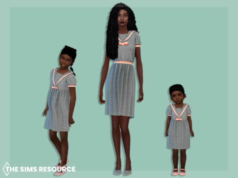 Dress With Pleats And Stripes Child By Mysteriousoo 2 sims 4 cc dress with pleats and stripes child by mysteriousoo 2