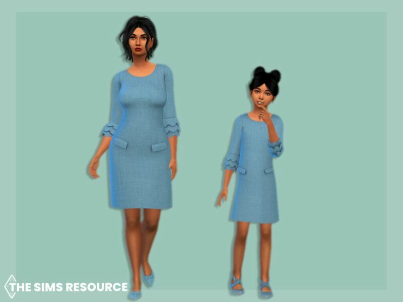 Dress With Wavy Layered Sleeves Child By Mysteriousoo 2 sims 4 cc dress with wavy layered sleeves child by mysteriousoo 2