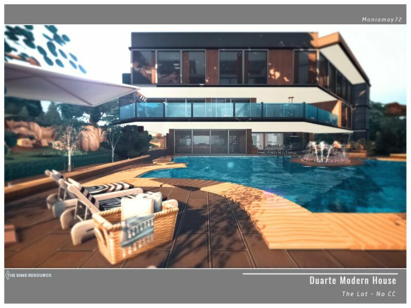 Duarte Modern House NO CC By Moniamay72 7 sims 4 cc duarte modern house no cc by moniamay72 2