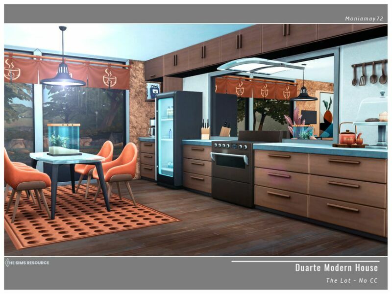 Duarte Modern House NO CC By Moniamay72 4 sims 4 cc duarte modern house no cc by moniamay72 5