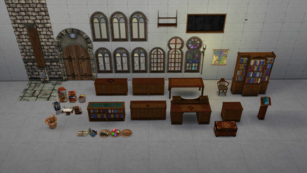Dungeon SET – Wizard Laboratory By Duodraconis 2 sims 4 cc dungeon set wizard laboratory by duodraconis 4