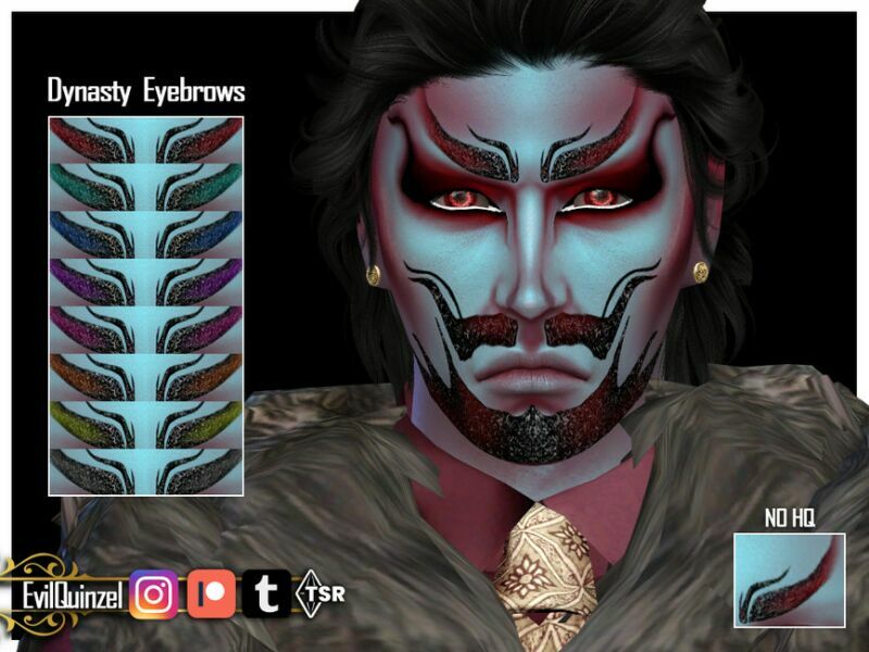 Dynasty Eyebrows By Evilquinzel 1 Dynasty Eyebrows By Evilquinzel Sims 4 CC