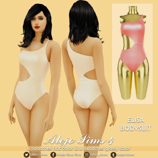 Elisa Bodysuit 1 Elisa Bodysuit Sims 4 CC
