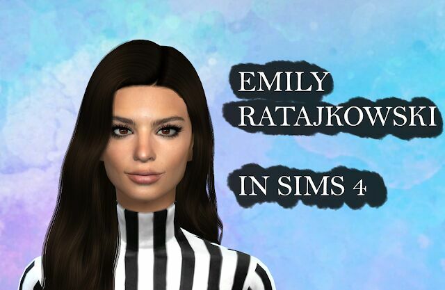 Emily Ratajkowski In (Facemask + Tray) 1 Emily Ratajkowski In (Facemask + Tray) Sims 4 CC