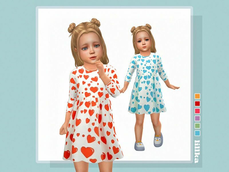 Enna Dress 1 Enna Dress Sims 4 CC