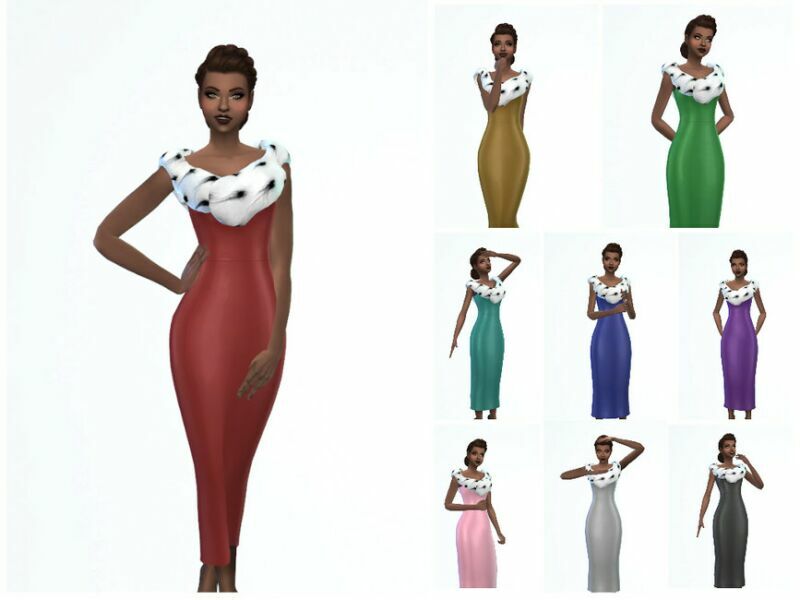 Erinaok Ermine Gown 1223 (GET Famous Needed) By Erinaok 1 Erinaok Ermine Gown 1223 (GET Famous Needed) By Erinaok Sims 4 CC