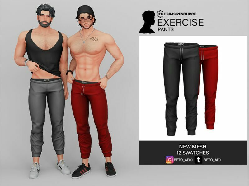 Exercise (Pants) 1 Exercise (Pants) Sims 4 CC